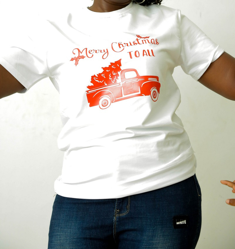 White Merry Christmas T-Shirt